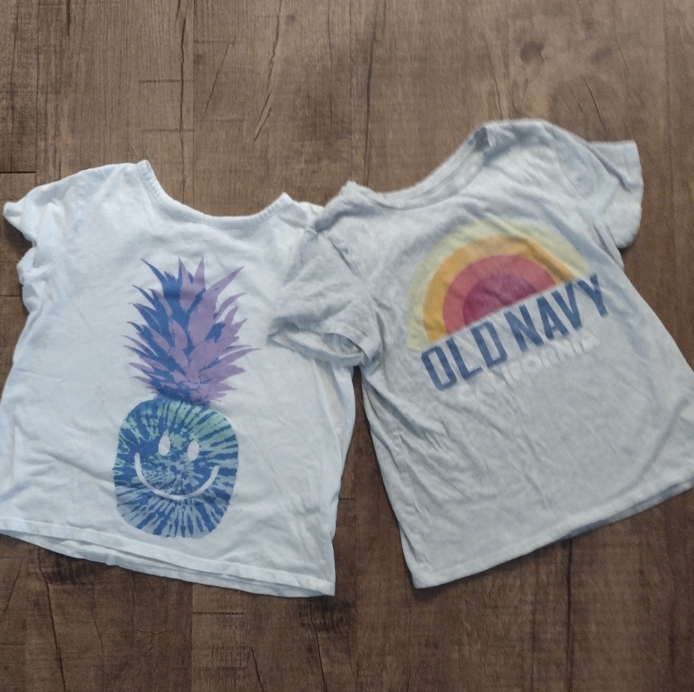 2 Girls Old Navy Tops, Size 14/16